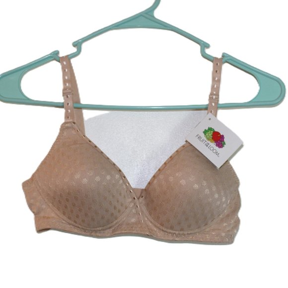 Fruit Of The Loom Tan Wire free Bra Size 34B - Picture 3 of 9